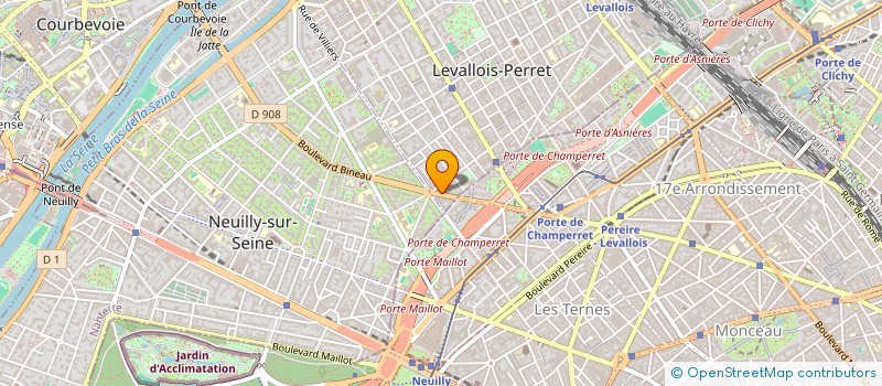 localisation de l'entreprise SCI BINEAU D'ARGENTEUIL  LEVALLOIS-PERRET