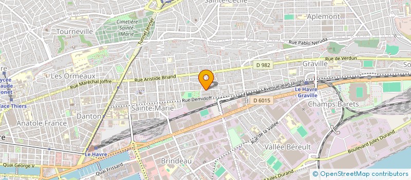 localisation de l'entreprise SCI BINET EDEL  LE HAVRE