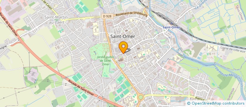 localisation de l'entreprise SCI BINET ROUSSEL  SAINT-OMER