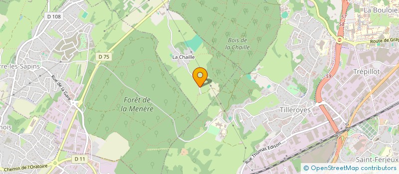 localisation de l'entreprise SCI BINETRUY  POUILLEY-LES-VIGNES