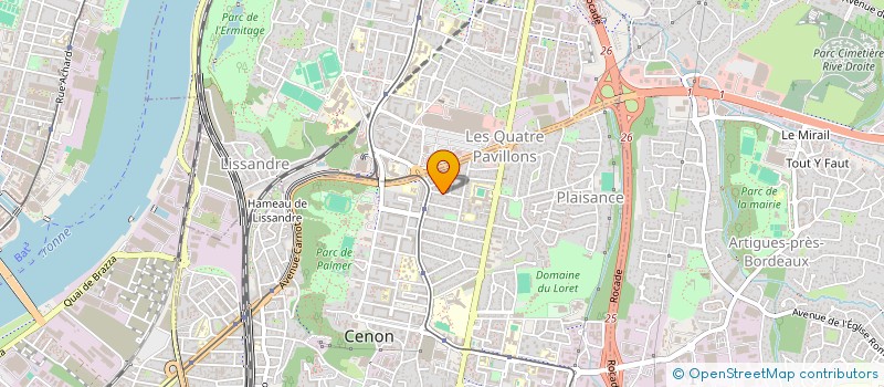 localisation de l'entreprise SCI BINGOL  CENON