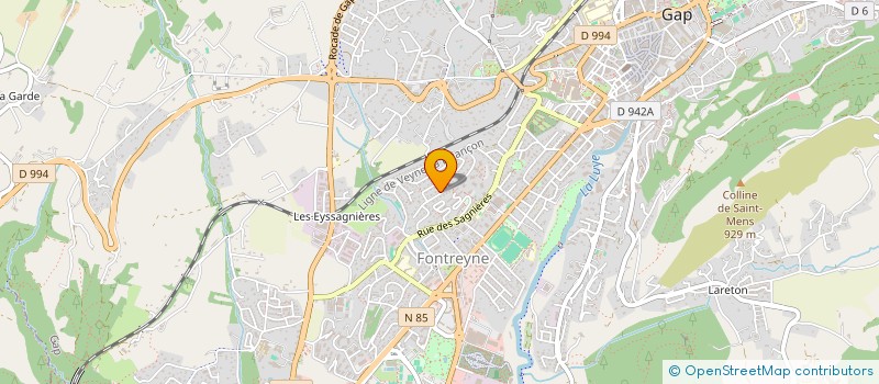 localisation de l'entreprise SCI BINI  GAP