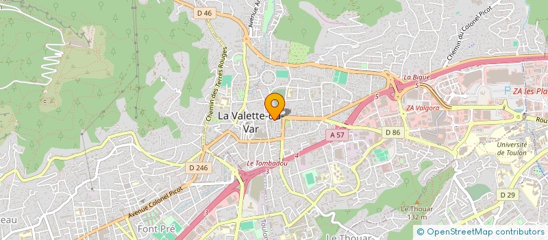 localisation de l'entreprise SCI BINIOU à LA VALETTE-DU-VAR