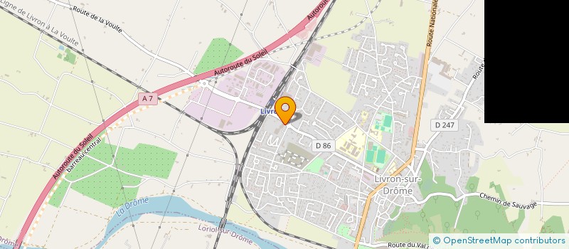 localisation de l'entreprise SCI BINJALAURE  LIVRON-SUR-DROME