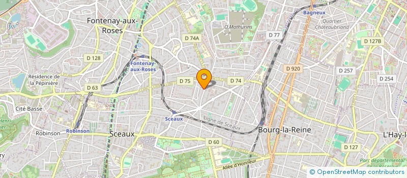 localisation de l'entreprise SCI BINTA INVESTMENTS  SCEAUX