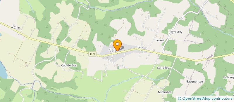 localisation de l'entreprise SCI BINY  GAJAC