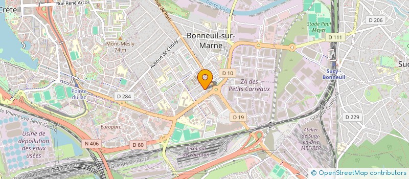 localisation de l'entreprise SCI BIO CREATION à BONNEUIL-SUR-MARNE
