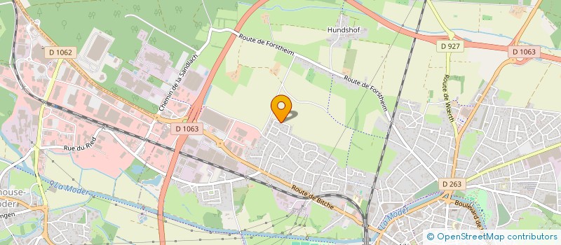 localisation de l'entreprise SCI BIO LECLERC  HAGUENAU