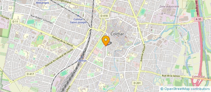 localisation de l'entreprise SCI BIO-PASTEUR  COLMAR