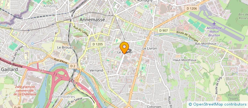 localisation de l'entreprise SCI BIO TOP à ANNEMASSE