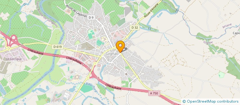 localisation de l'entreprise SCI BIO TOUR  GIGNAC