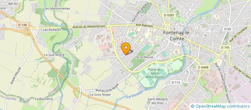 localisation de l'entreprise SCI BIO VENDEE  FONTENAY-LE-COMTE