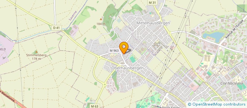 localisation de l'entreprise SCI BIOLAC E3  OBERHAUSBERGEN