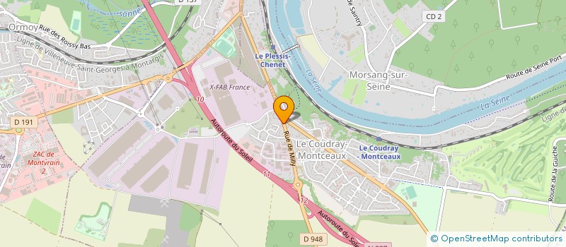 localisation de l'entreprise SCI BIONAZ  COUDRAY-MONTCEAUX (LE)