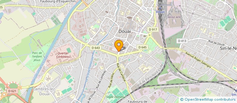 localisation de l'entreprise SCI BIOPEC à DOUAI
