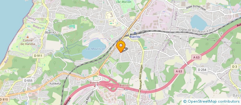 localisation de l'entreprise SCI BIOPYRAD à BIARRITZ