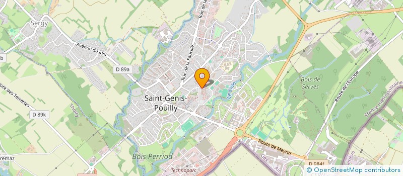 localisation de l'entreprise SCI BIOSTEO à ST-GENIS-POUILLY