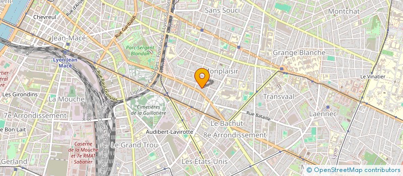 localisation de l'entreprise SCI BIOTEICH CAILLUYER  LYON