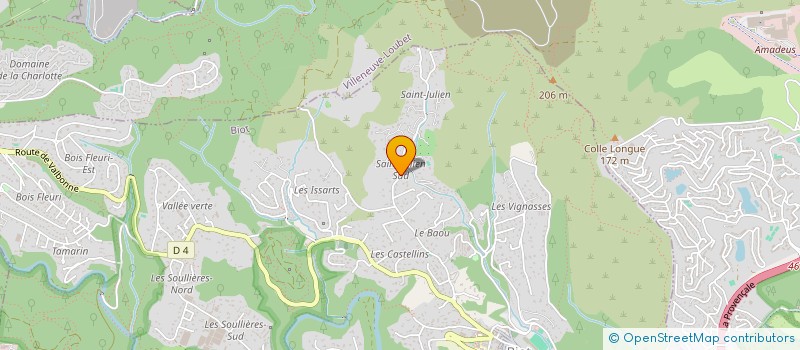 localisation de l'entreprise SCI BIOTISSIMO  BIOT