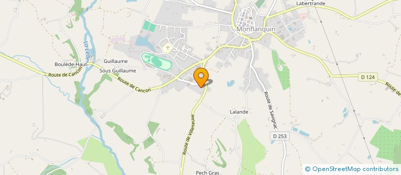 localisation de l'entreprise SCI BIOVOL  MONFLANQUIN