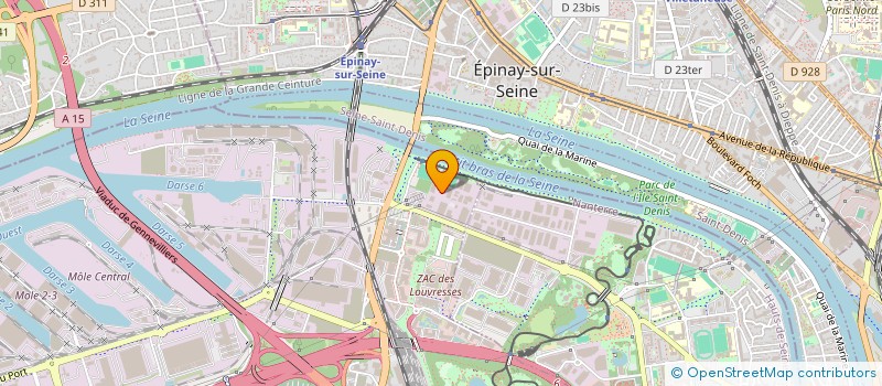localisation de l'entreprise SCI BIP à GENNEVILLIERS