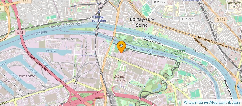 localisation de l'entreprise SCI BIPA  GENNEVILLIERS