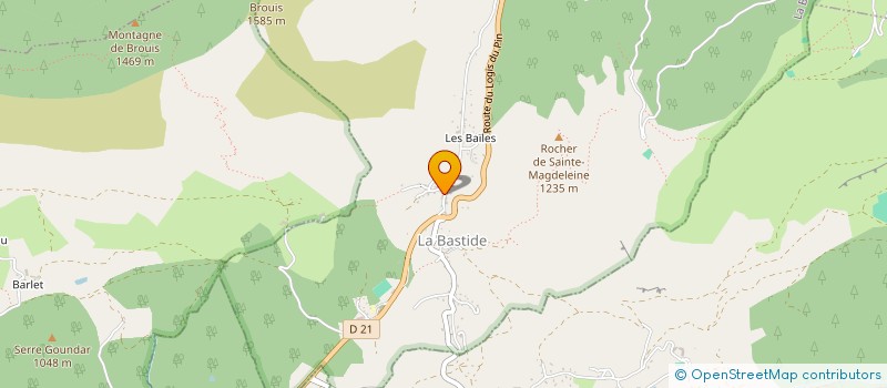 localisation de l'entreprise SCI BIPATTES à LA BASTIDE