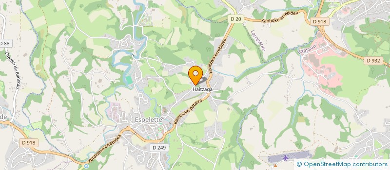 localisation de l'entreprise SCI BIPER URDINA  ESPELETTE