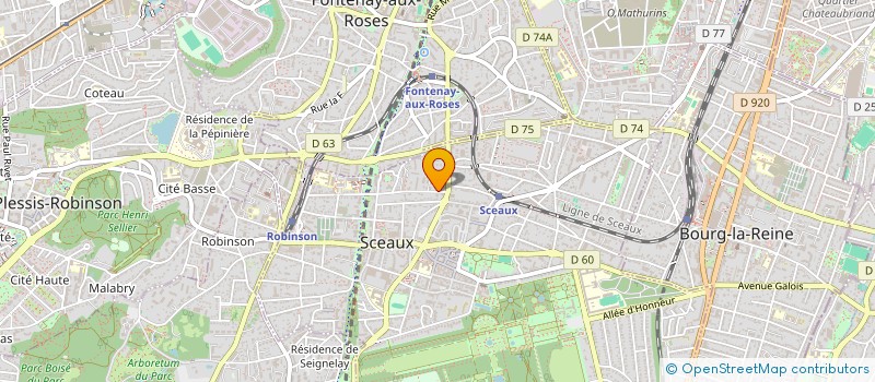 localisation de l'entreprise SCI BIPIMA à SCEAUX