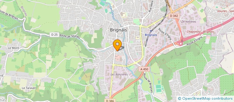 localisation de l'entreprise SCI BIQAM  BRIGNAIS