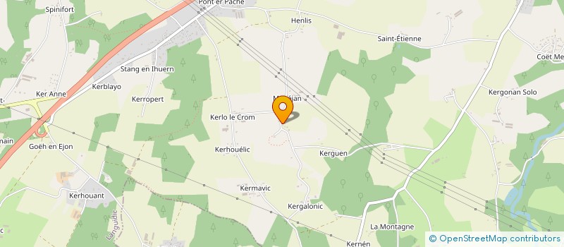 localisation de l'entreprise SCI BIQUET  LANGUIDIC