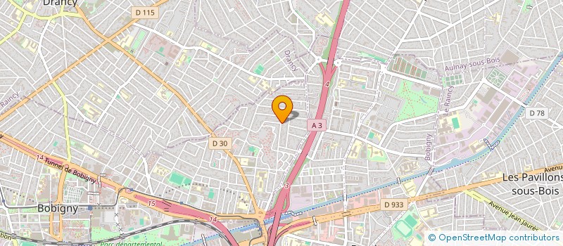 localisation de l'entreprise SCI BIR  BOBIGNY