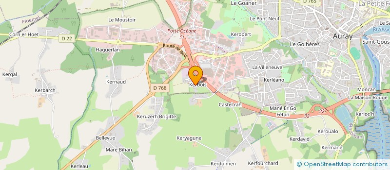 localisation de l'entreprise SCI BIRCOU à AURAY