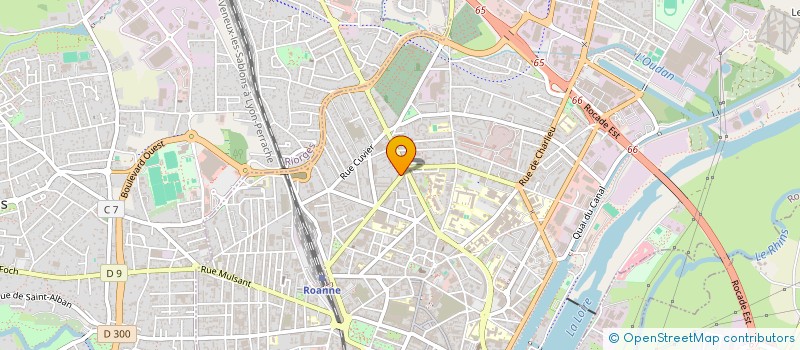 localisation de l'entreprise SCI BIRD  ROANNE