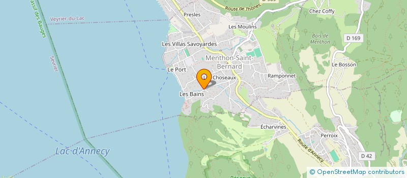 localisation de l'entreprise SCI BIRDY  MENTHON-SAINT-BERNARD