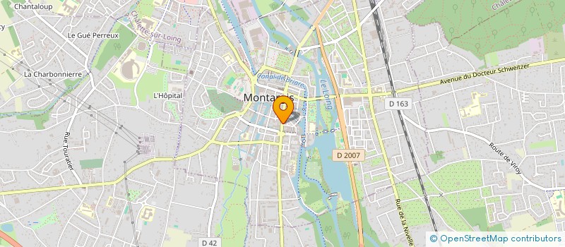 localisation de l'entreprise SCI BIRDY à MONTARGIS