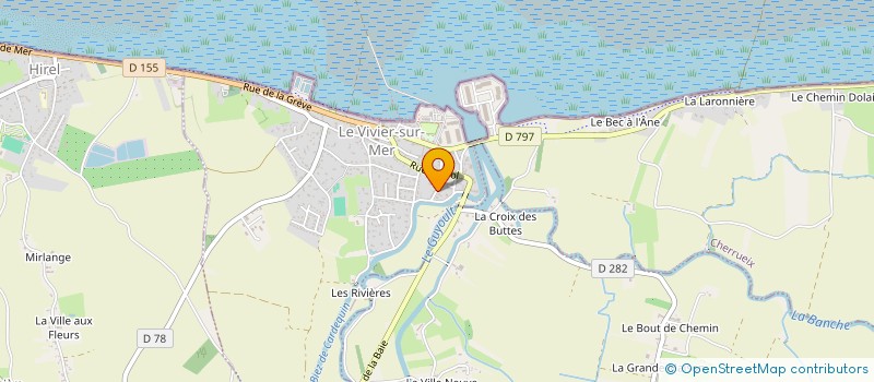 localisation de l'entreprise SCI BIRDY  LE VIVIER-SUR-MER