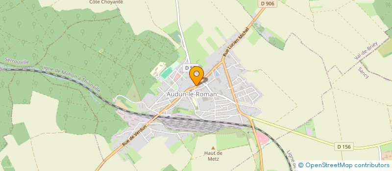 localisation de l'entreprise SCI BIRE  AUDUN-LE-ROMAN