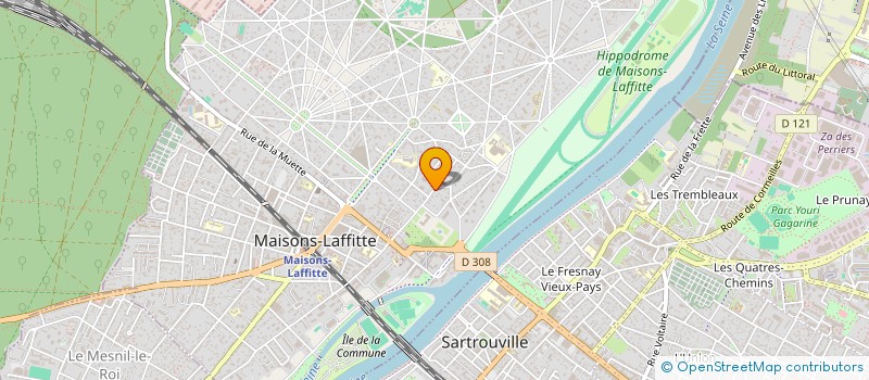 localisation de l'entreprise SCI BIRIA  MAISONS-LAFFITTE