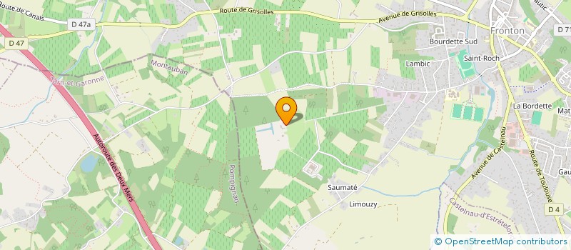 localisation de l'entreprise SCI BIRINVEST64  FRONTON