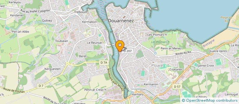 localisation de l'entreprise SCI BIRKI MAUREL  DOUARNENEZ