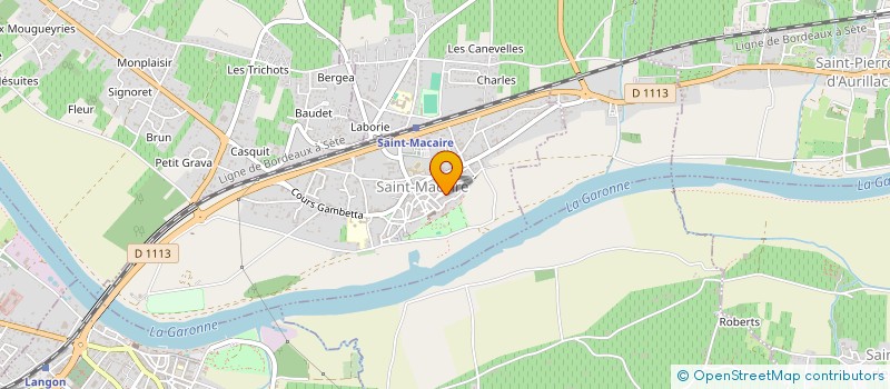 localisation de l'entreprise SCI BIRON  SAINT-MACAIRE