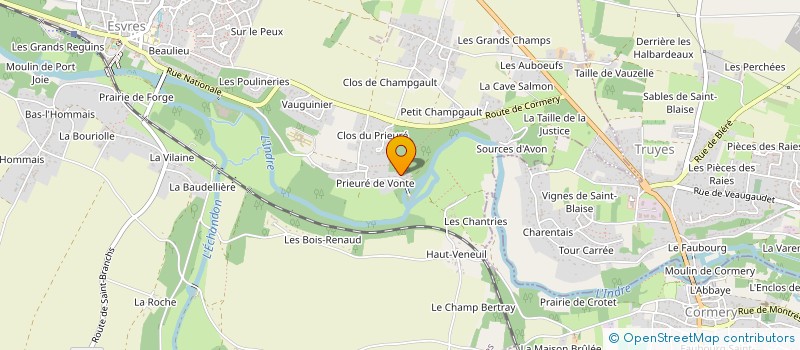 localisation de l'entreprise SCI BIRON  ESVRES