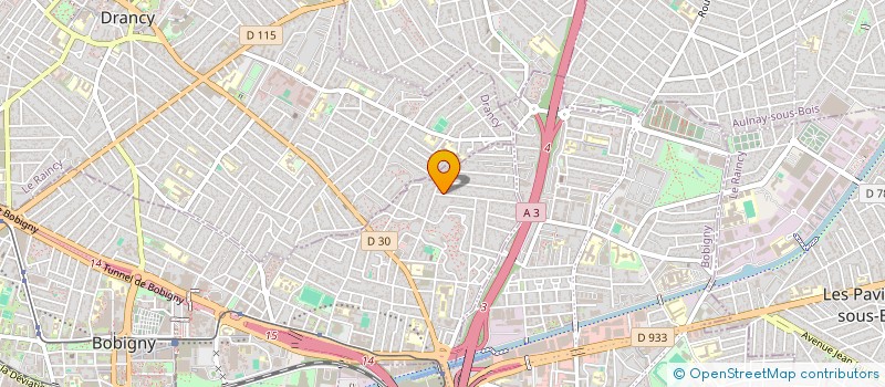 localisation de l'entreprise SCI  BIRON FRERES  BOBIGNY