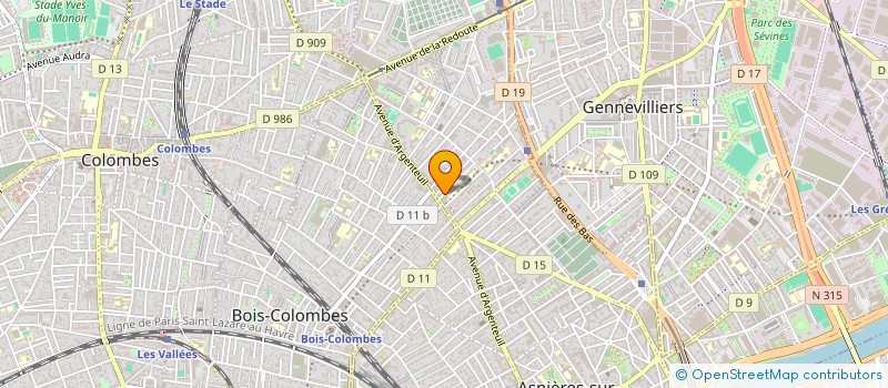 localisation de l'entreprise SCI BIRSHA  ASNIERES-SUR-SEINE