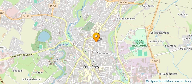 localisation de l'entreprise SCI BIS  FOUGERES