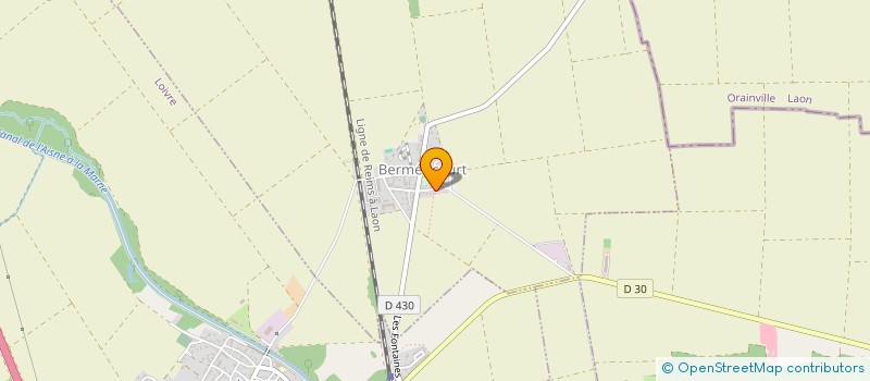 localisation de l'entreprise SCI BIS IMMO  BERMERICOURT