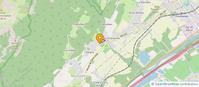 localisation de l'entreprise SCI BISANNE  ALBERTVILLE