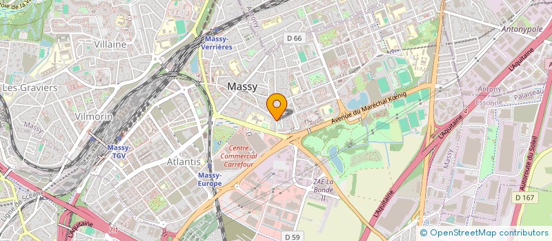 localisation de l'entreprise SCI BISBROS à MASSY