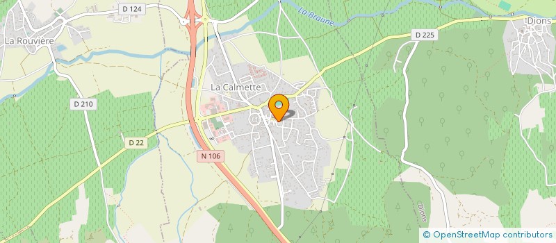 localisation de l'entreprise SCI BISCA  LA CALMETTE